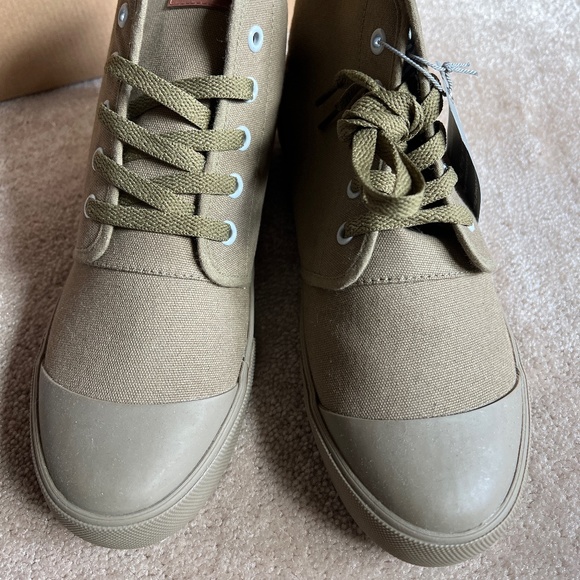 Bangs Canvas High Top Embroidered Sneakers - Picture 3 of 7